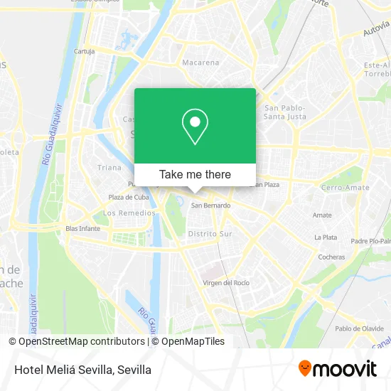 Hotel Meliá Sevilla map