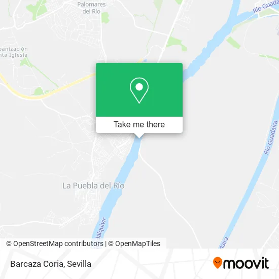 Barcaza Coria map