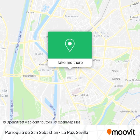 Parroquia de San Sebastián - La Paz map
