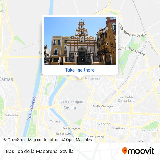 mapa Basílica de la Macarena