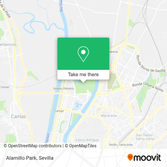 Parque del Alamillo map