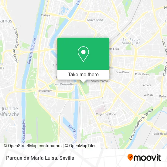 Parque de María Luisa map