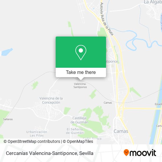 Cercanías Valencina-Santiponce map