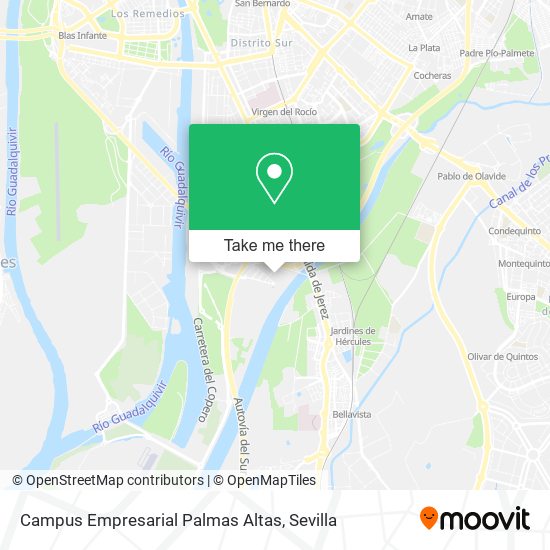 Campus Empresarial Palmas Altas map