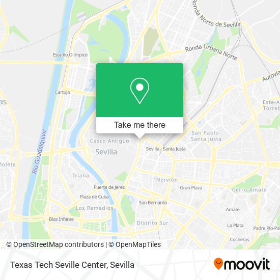 Texas Tech Seville Center map