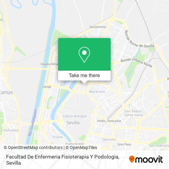 Facultad De Enfermeria Fisioterapia Y Podologia map