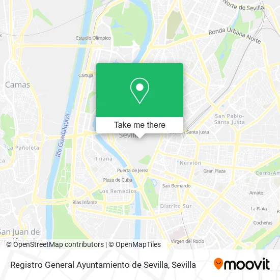 Registro General Ayuntamiento de Sevilla map