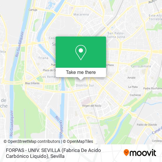 FORPAS - UNIV. SEVILLA (Fabrica De Acido Carbónico Liquido) map
