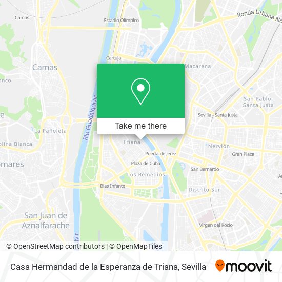 mapa Casa Hermandad de la Esperanza de Triana