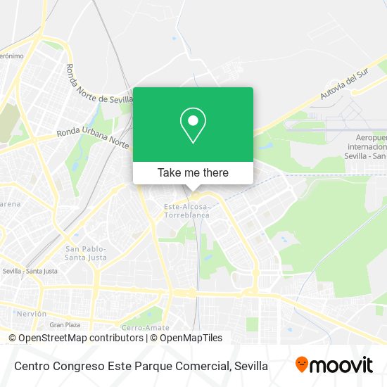 Centro Congreso Este Parque Comercial map