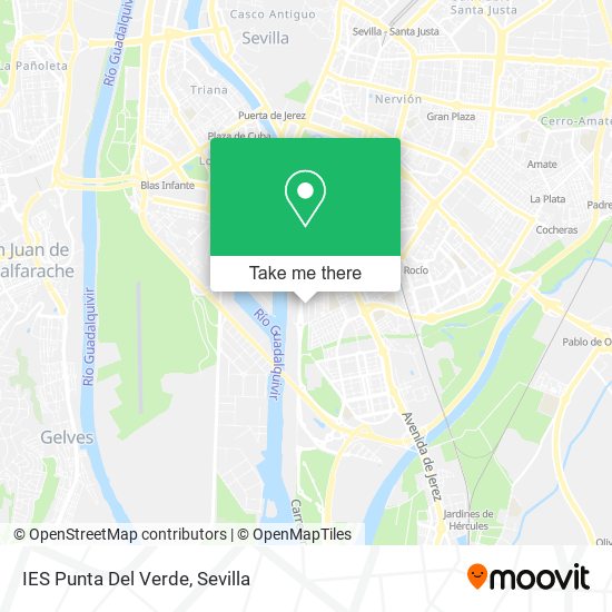 How to get to IES Punta Del Verde in Sevilla by Bus or Train?