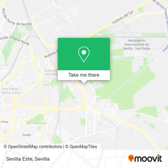 Sevilla Este map
