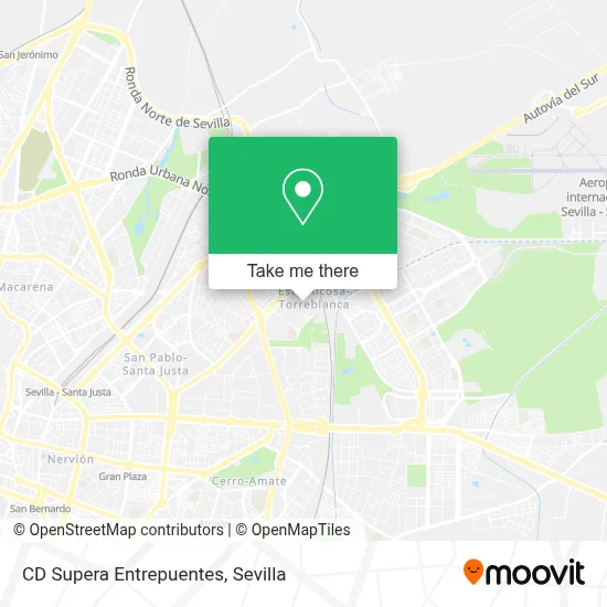 CD Supera Entrepuentes map