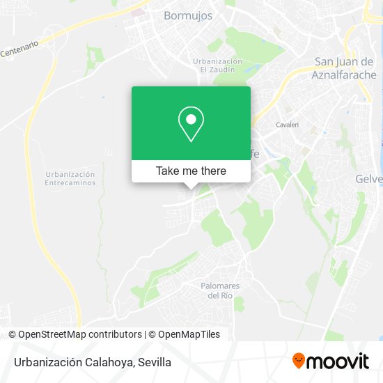 Urbanización Calahoya map