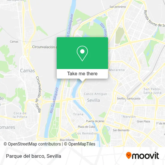 Parque del barco map