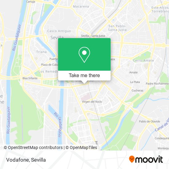 mapa Vodafone