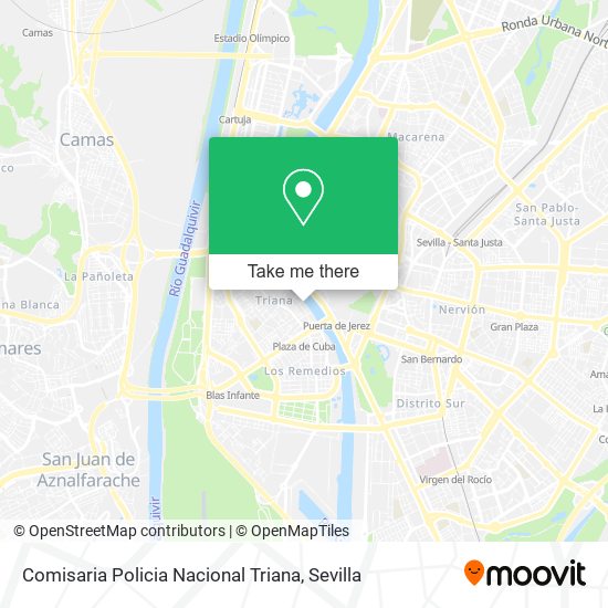 mapa Comisaria Policia Nacional Triana