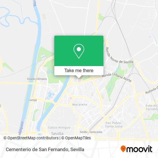 Cementerio de San Fernando map