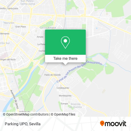 Parking UPO map