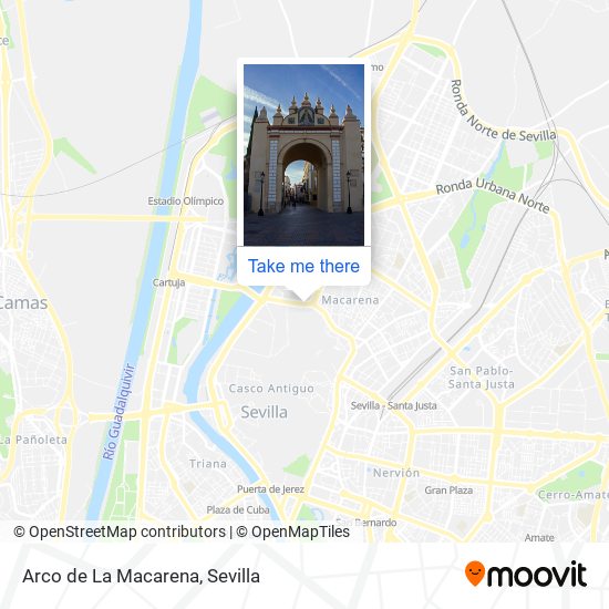 mapa Arco de La Macarena