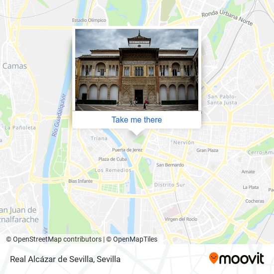 Real Alcázar de Sevilla map