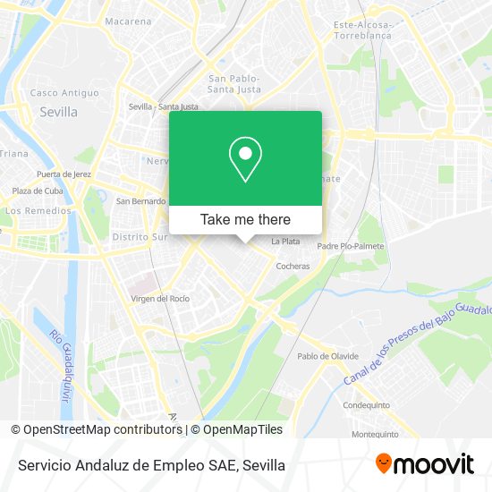 Servicio Andaluz de Empleo SAE map