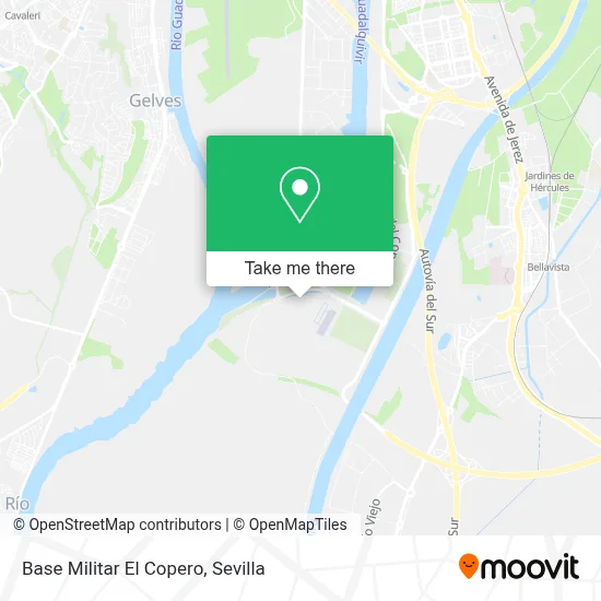 Base Militar  El Copero map