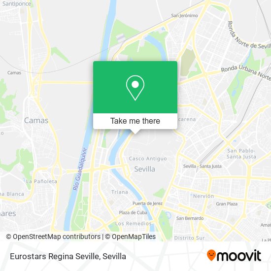 Eurostars Regina Seville map