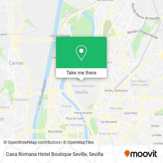 mapa Casa Romana Hotel Boutique Seville