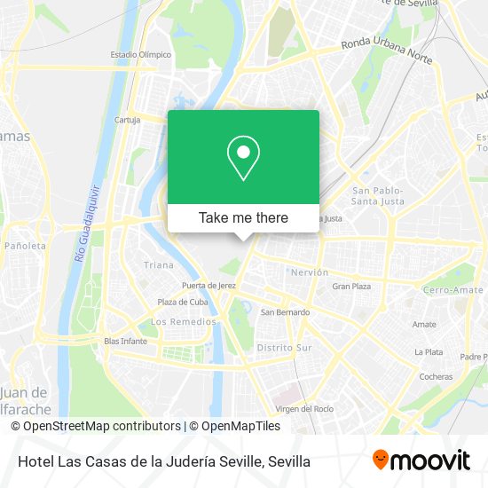 Hotel Las Casas de la Judería Seville map