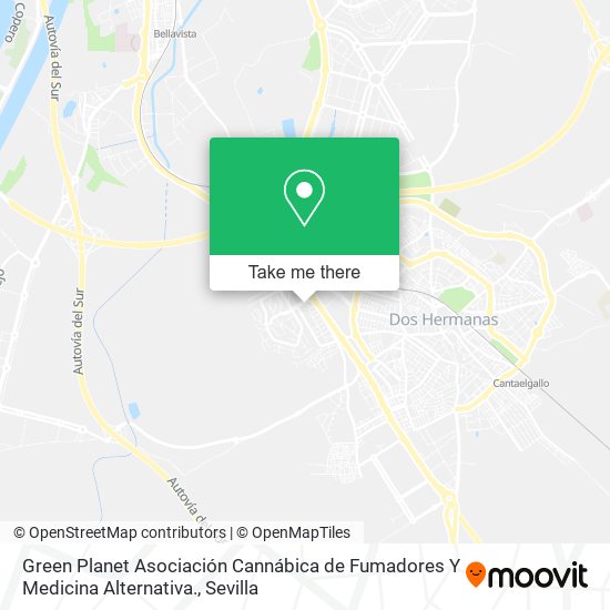 Green Planet Asociación Cannábica de Fumadores Y Medicina Alternativa. map