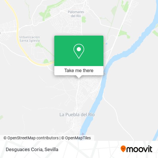 Desguaces Coria map