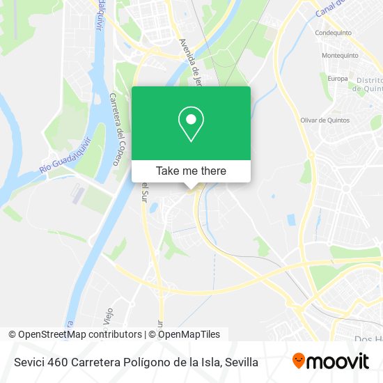 Sevici 460 Carretera Polígono de la Isla map