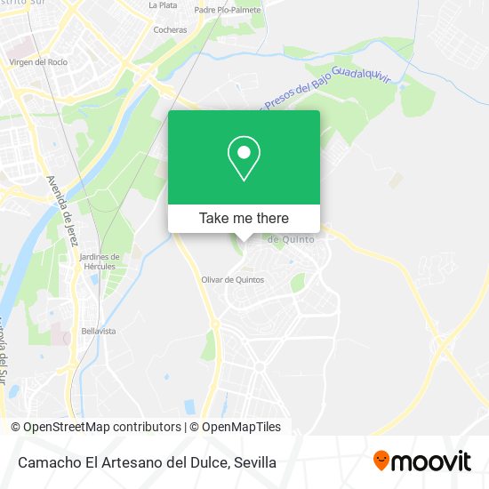 Camacho El Artesano del Dulce map