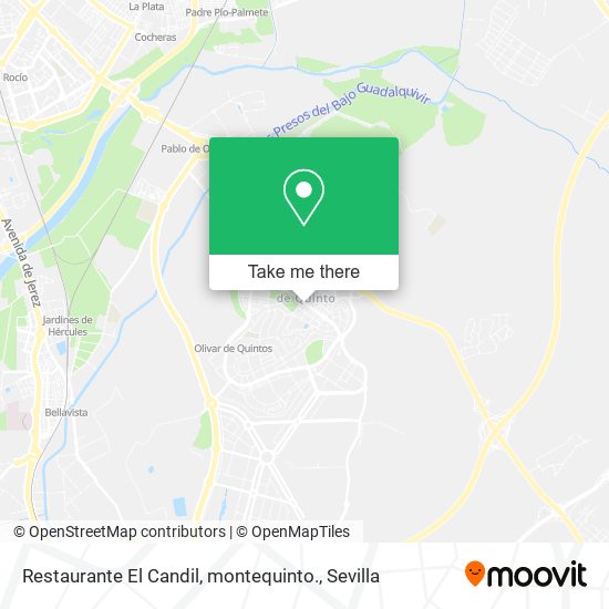 Restaurante El Candil, montequinto. map