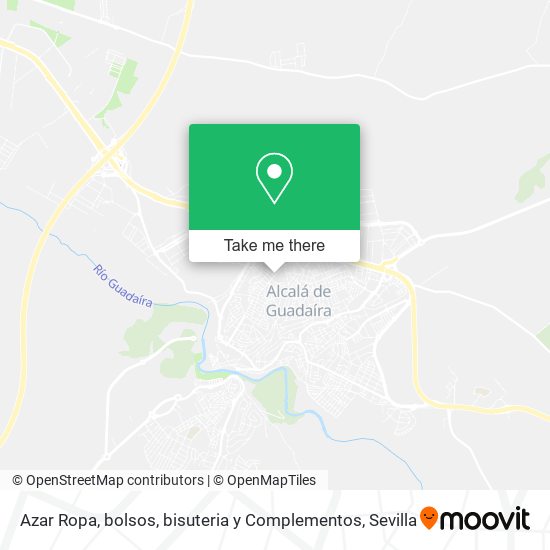Azar Ropa, bolsos, bisuteria y Complementos map