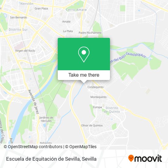 Escuela de Equitación de Sevilla map