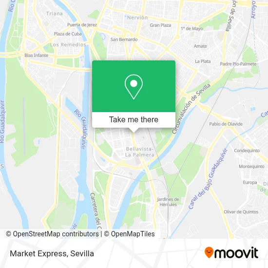 mapa Market Express