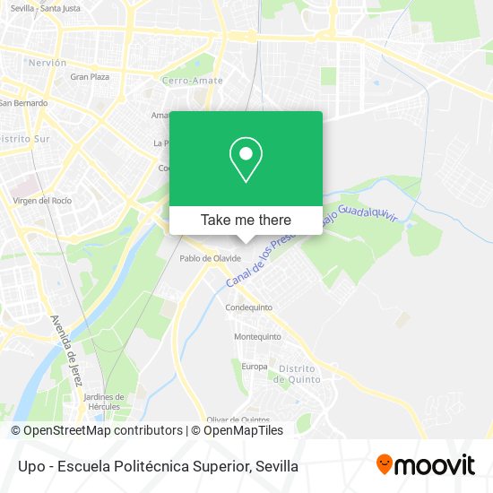 Upo - Escuela Politécnica Superior map
