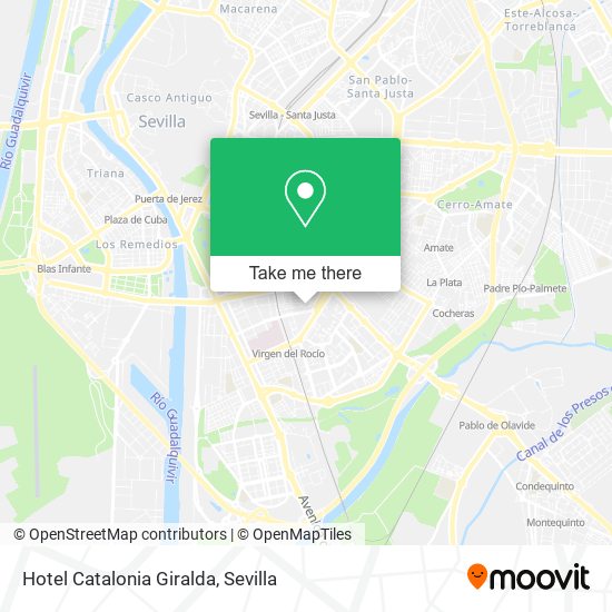 Hotel Catalonia Giralda map