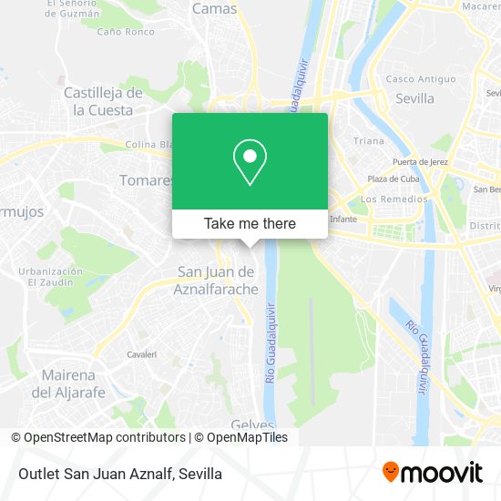 Outlet San Juan Aznalf map