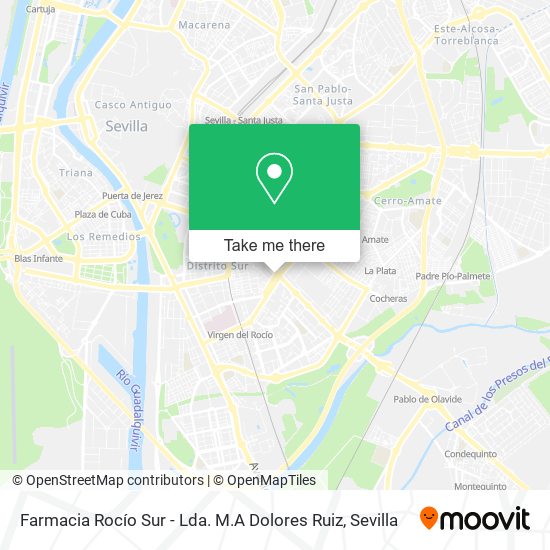 Farmacia Rocío Sur - Lda. M.A Dolores Ruiz map