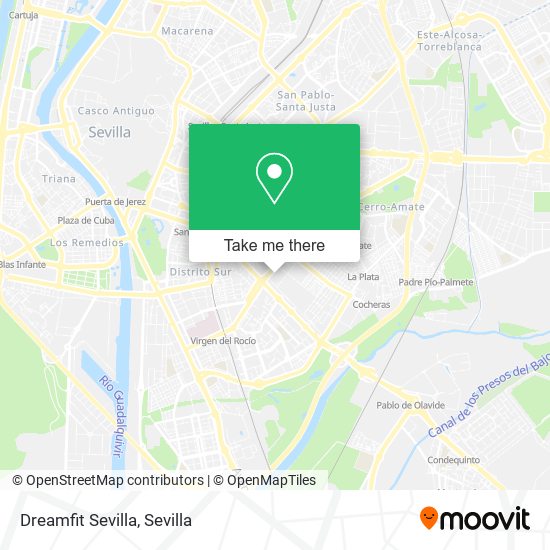 Dreamfit Sevilla map