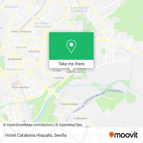 mapa Hotel Catalonia Hispalis