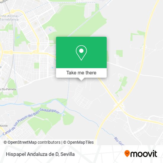Hispapel Andaluza de D map