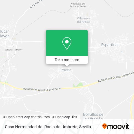 Casa Hermandad del Rocio de Umbrete map
