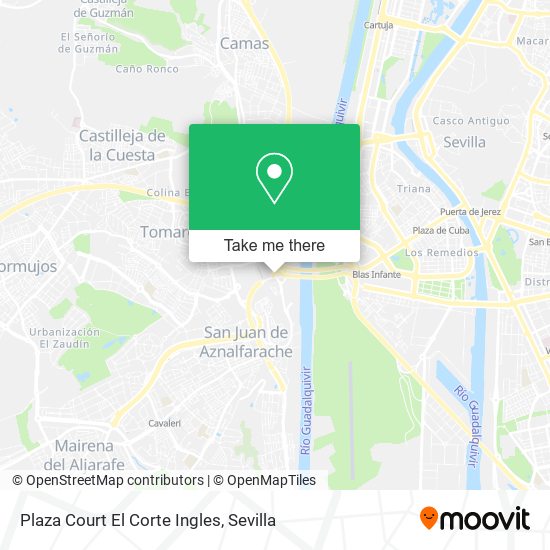 Plaza Court El Corte Ingles map