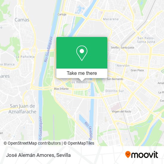 José Alemán Amores map