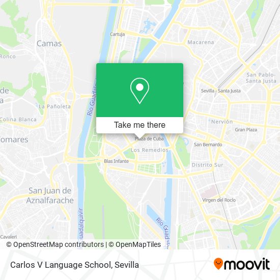 Carlos V Language School map