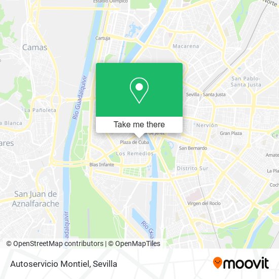 Autoservicio Montiel map